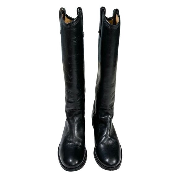 Frye Melissa Button Leather Riding Slip On Mid Calf Boots 77167 Women’s Size 6 - Picture 8 of 16